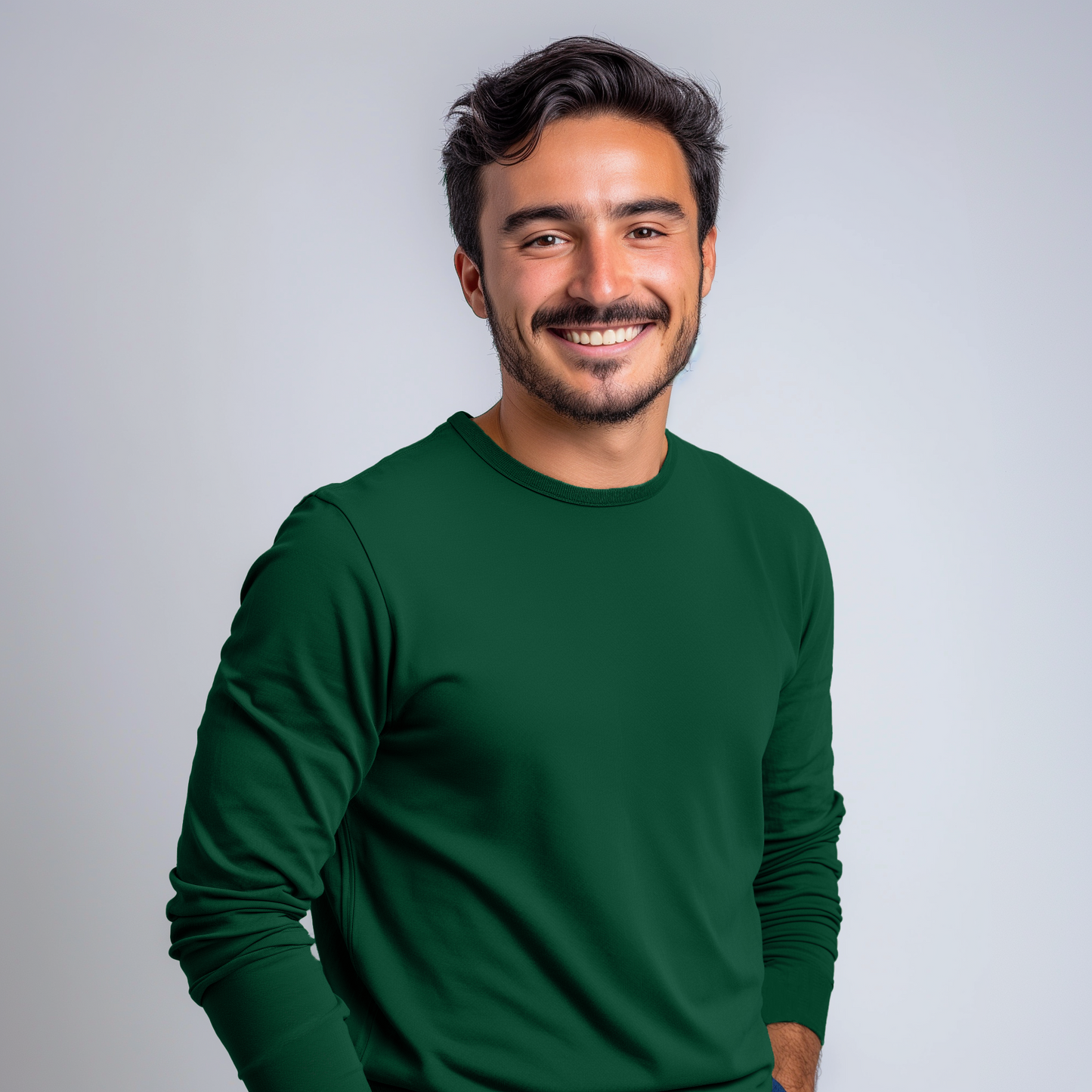 Mercerized Supima Crew Neck T-Shirt (Full Sleeve)