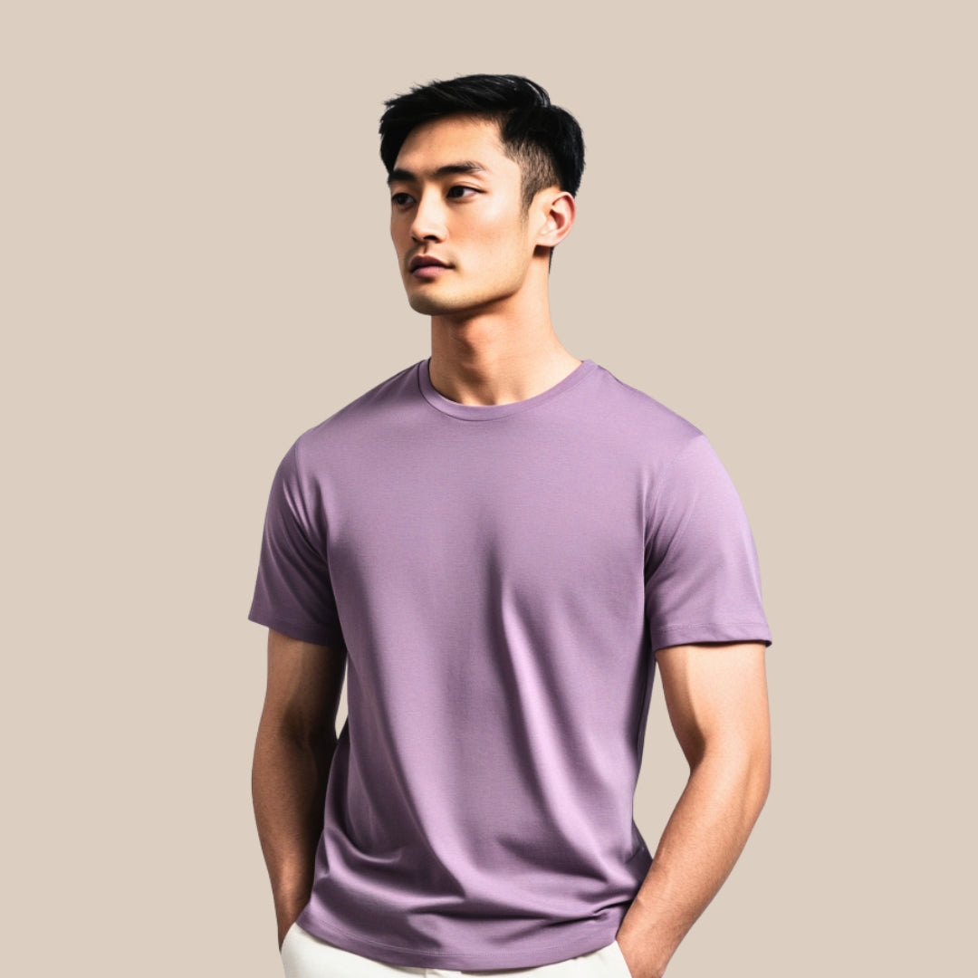 Mercerized Supima Crew Neck T-Shirt