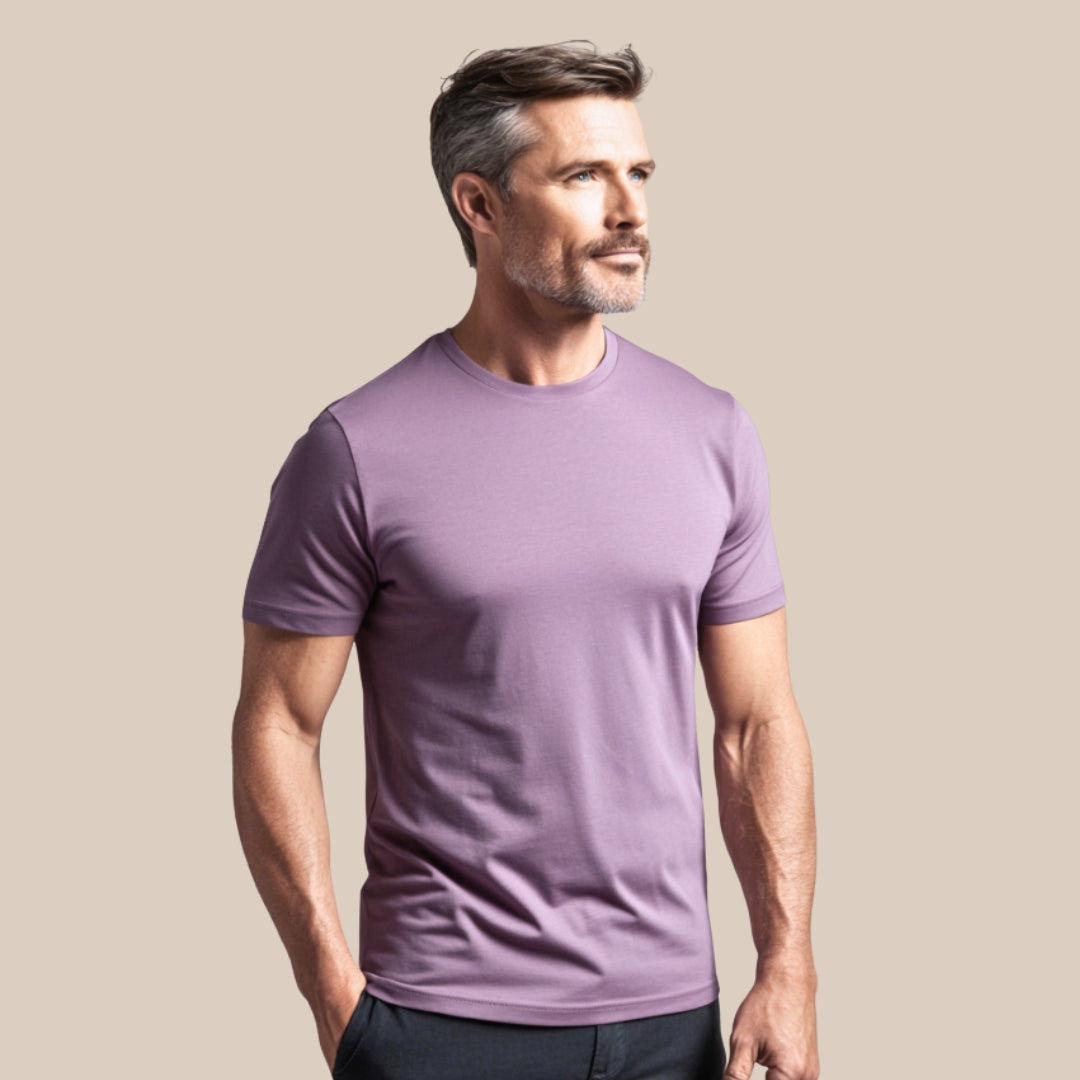 Mercerized Supima Crew Neck T-Shirt
