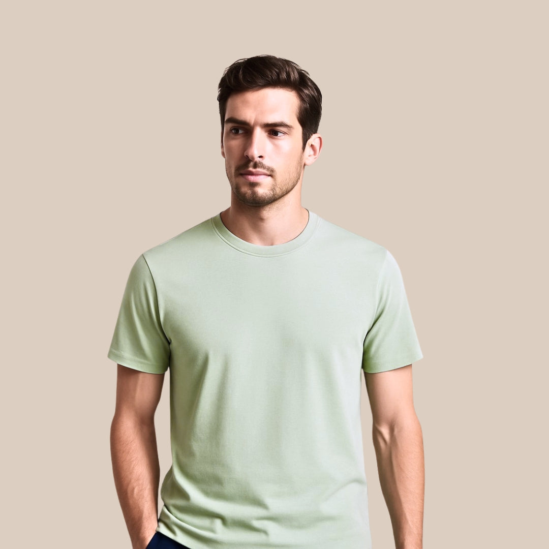Mercerized Supima Crew Neck T-Shirt