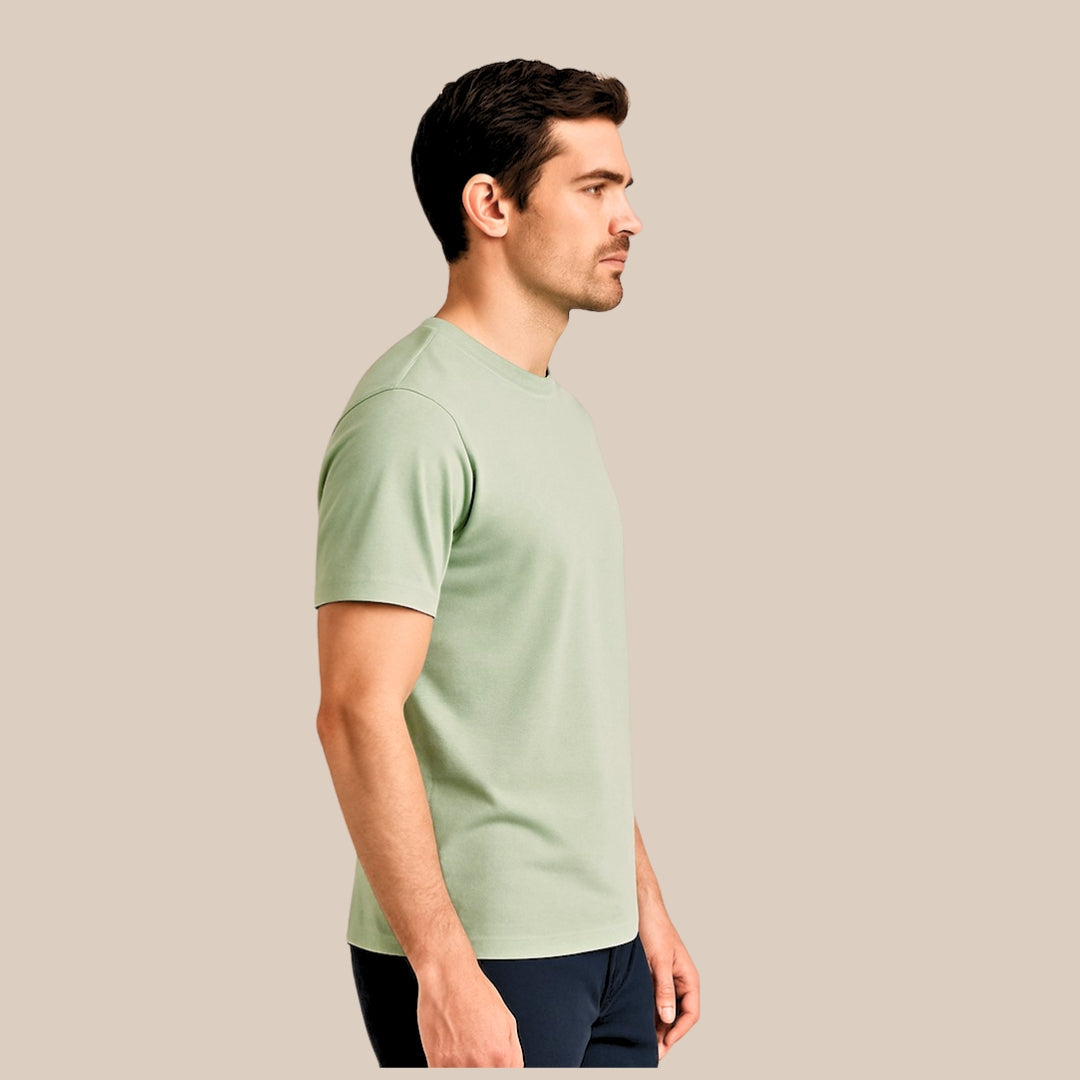 Mercerized Supima Crew Neck T-Shirt
